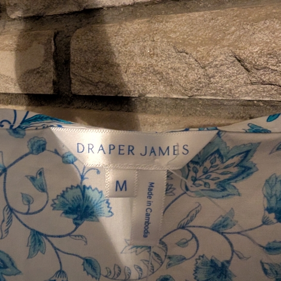 Draper James Blue and White Floral Midi Dress - Picture 6 of 9